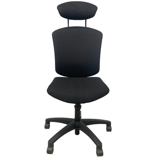 Kontorstol Maxicon fra Savo, svart stoff