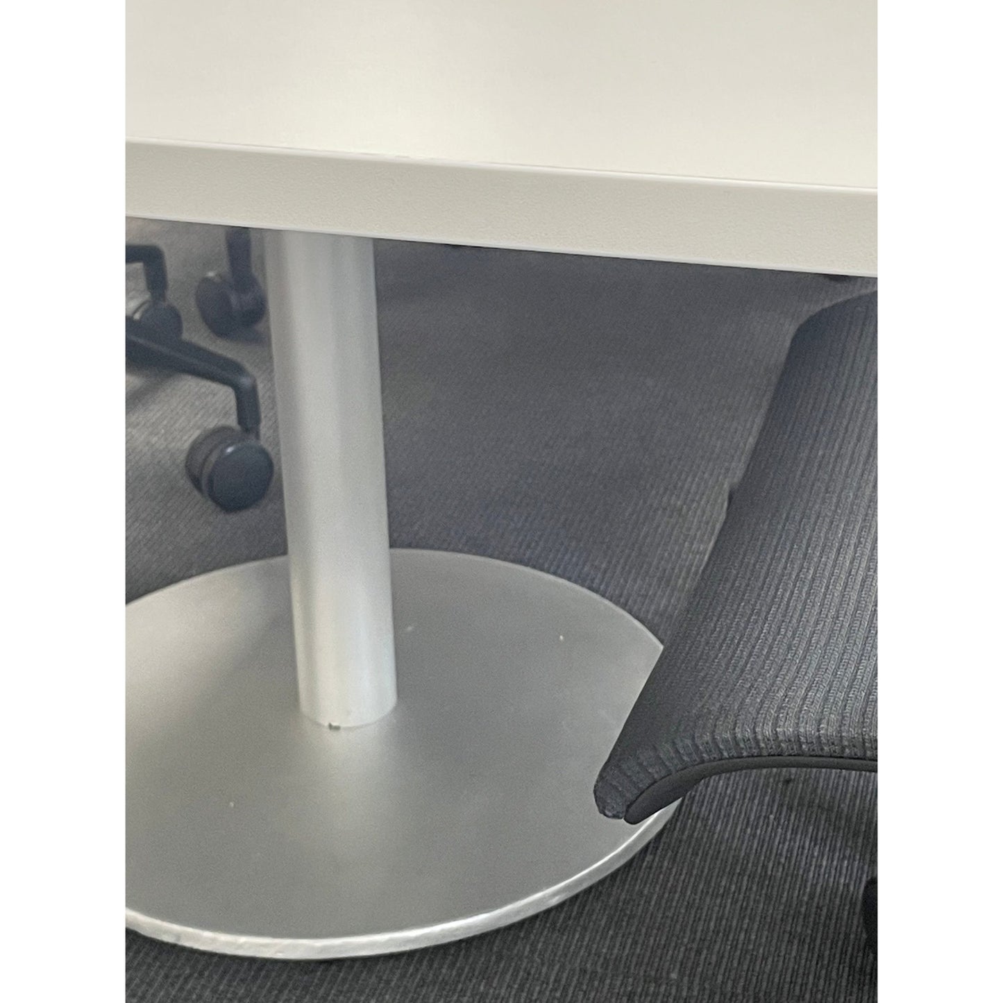 Møtebord, hvit laminat, 300x100 cm