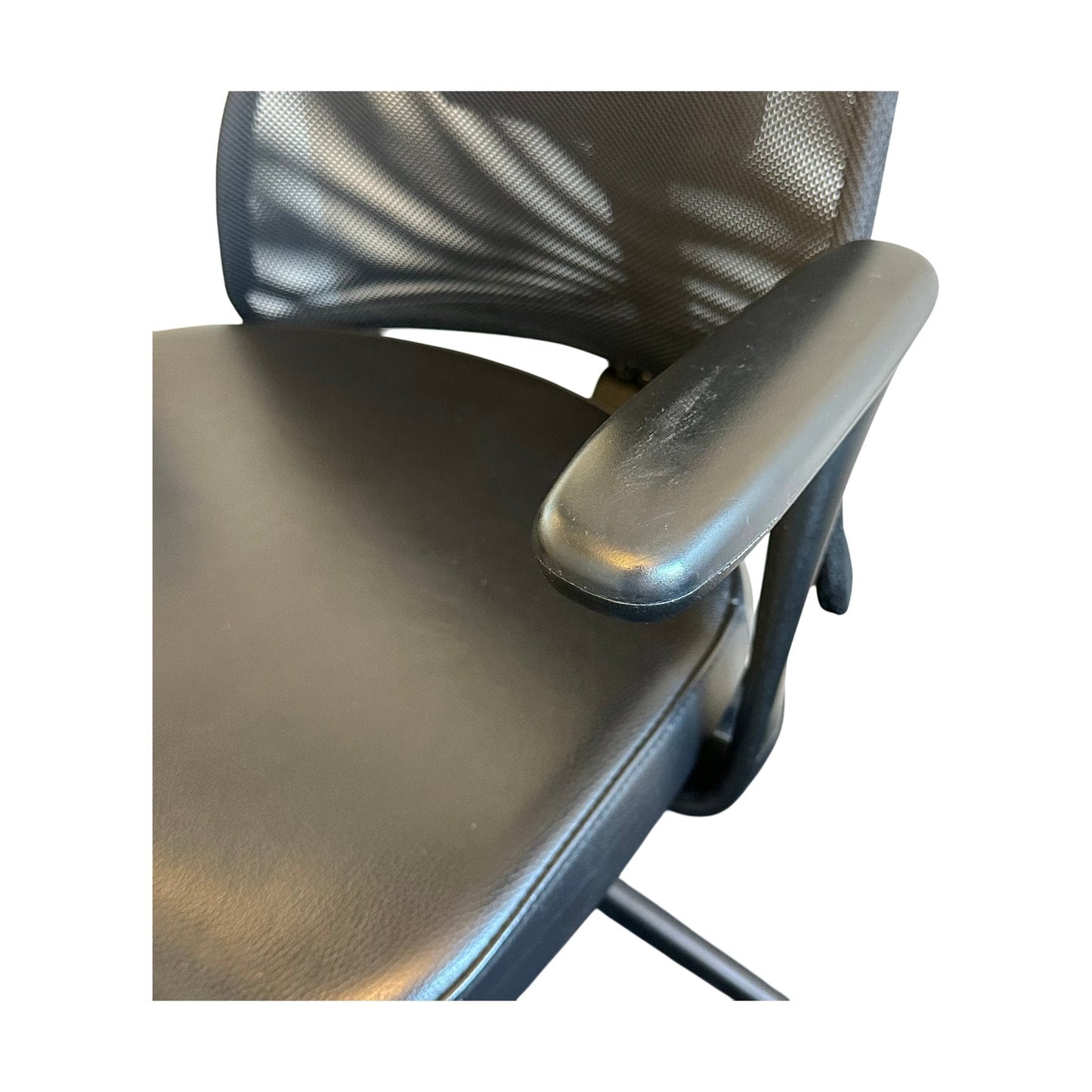 Kontorstol IKEA JÄRVFJÄLLET, sort skinn