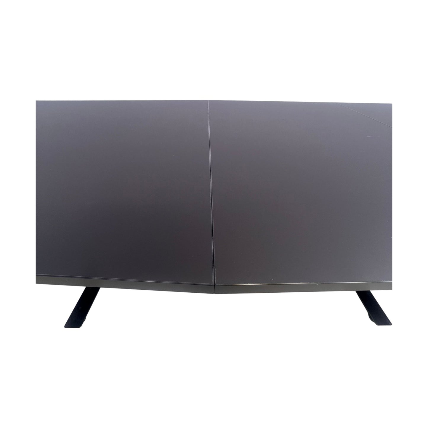 Møtebord i sort, 400x120 cm