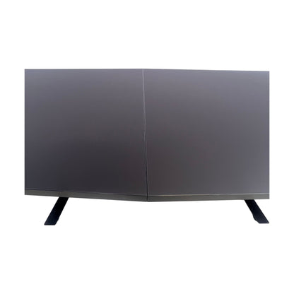 Møtebord i sort, 400x120 cm