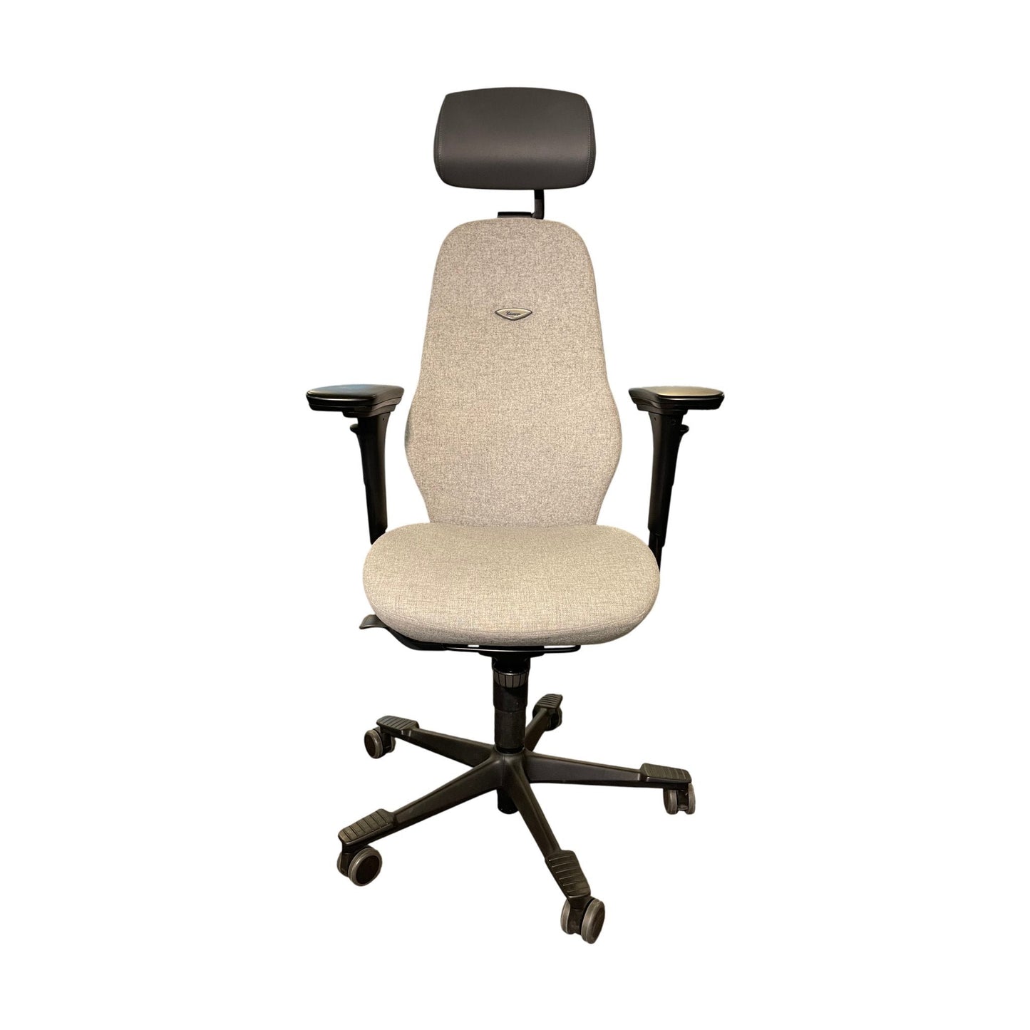 Kinnarps Plus [8] kontorstol, grå tekstil