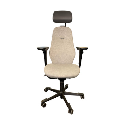 Kinnarps Plus [8] kontorstol, grå tekstil