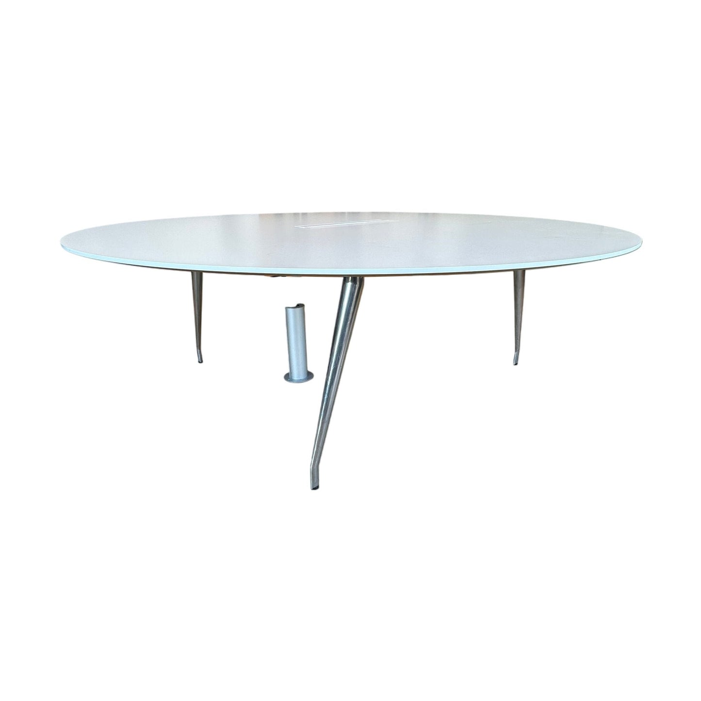 HAY møtebord, hvit laminat, 200x200 cm