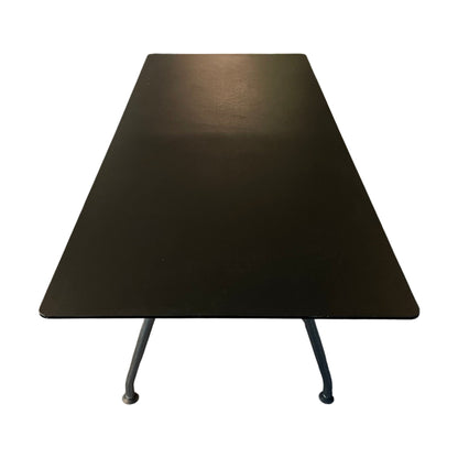 Møtebord fra Horreds, svart plate, 220x90 cm