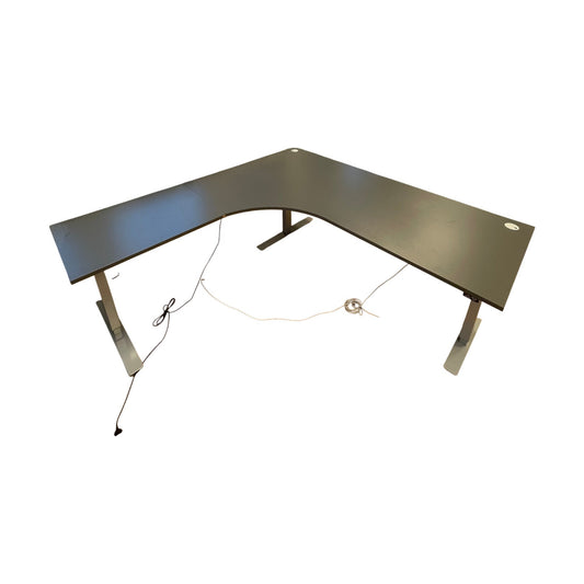 Flexus elektrisk hev/senk skrivebord fra AJ produkter, grå, 200x200 cm