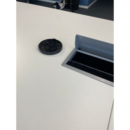 Techo møtebord, hvit laminat, 200x90 cm