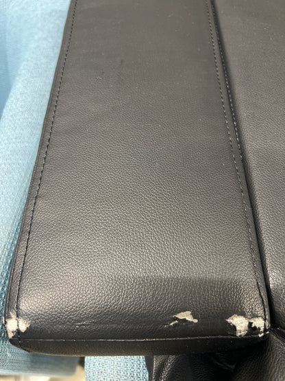 Mora  reclinerstol, sort hud og PVC