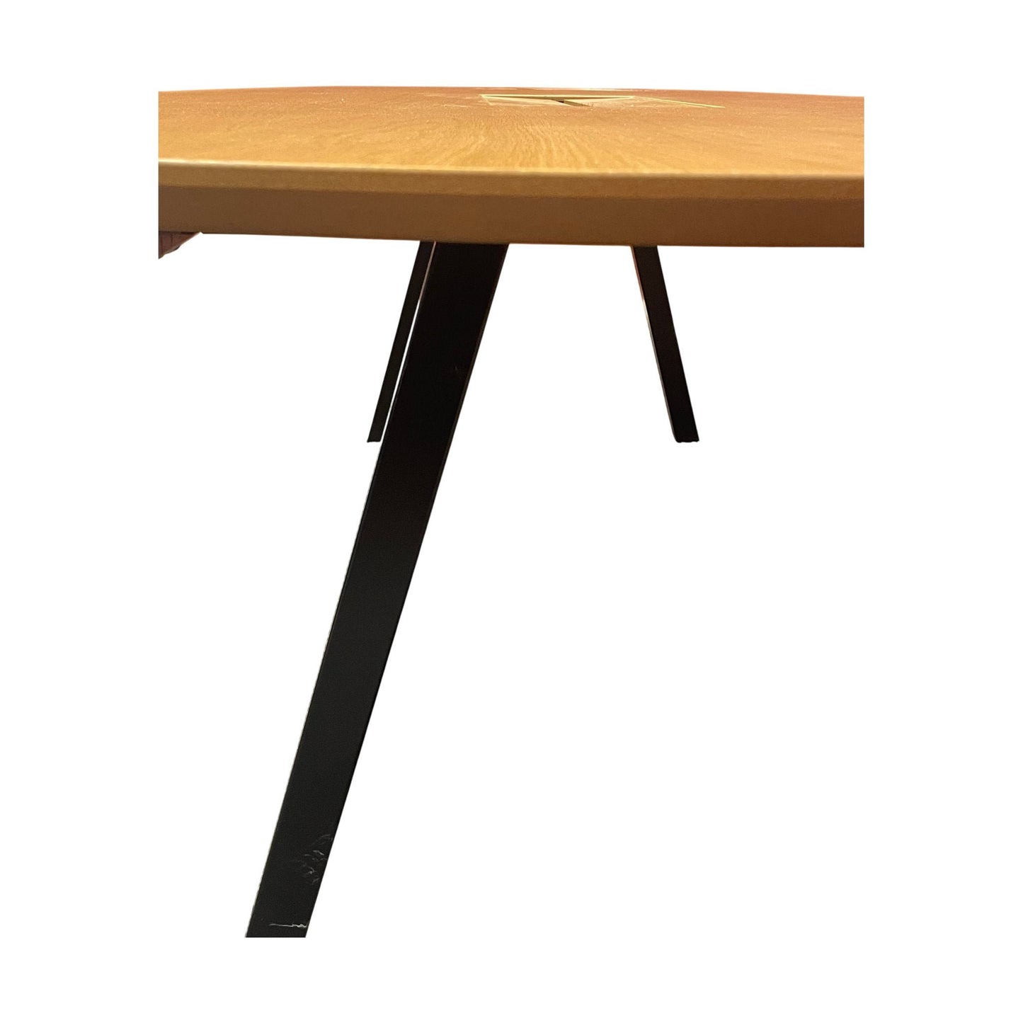 Moderne møtebord med trefarget laminat, 240x120 cm