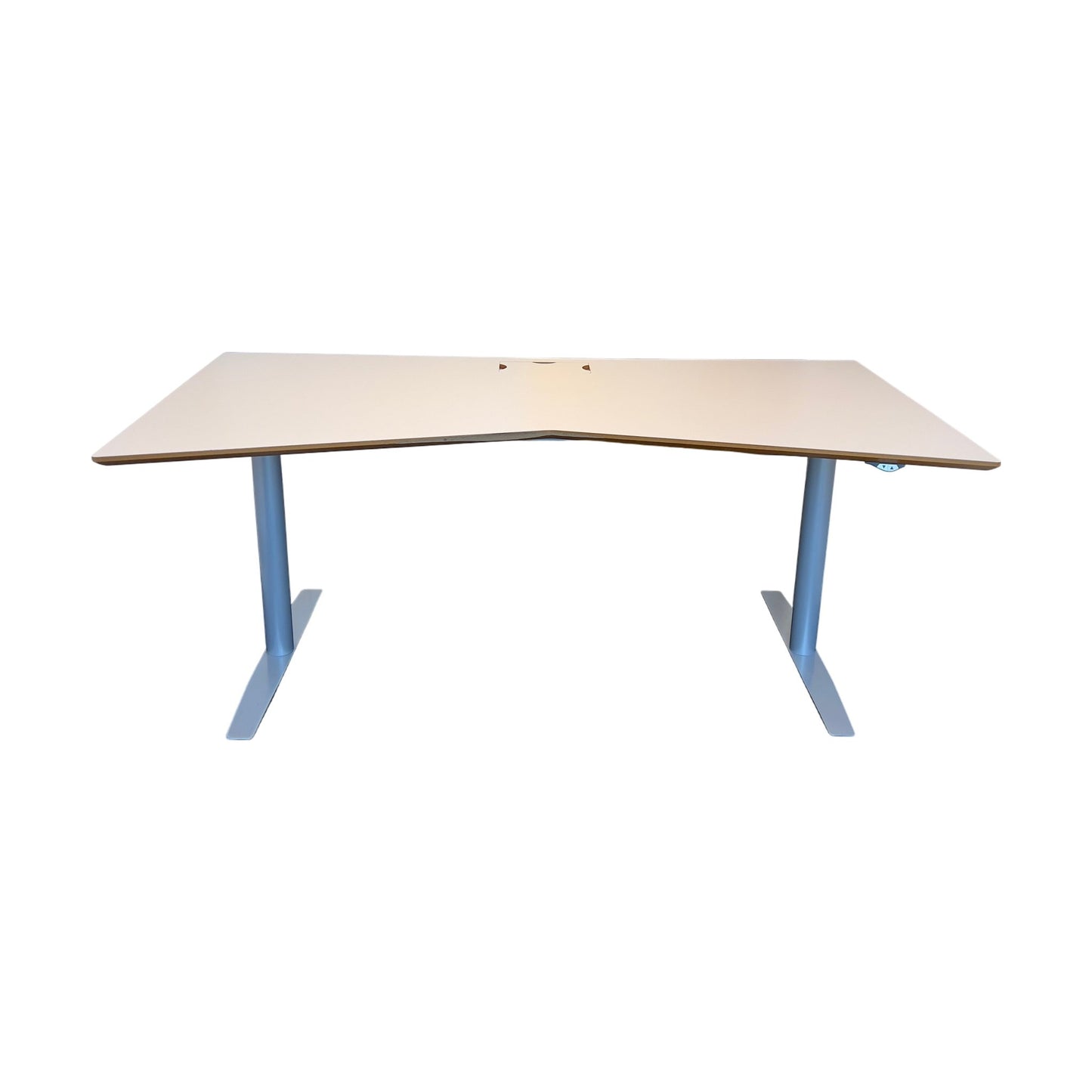 Elektrisk hev/senk skrivebord fra Secundo, grå, 180x90 cm