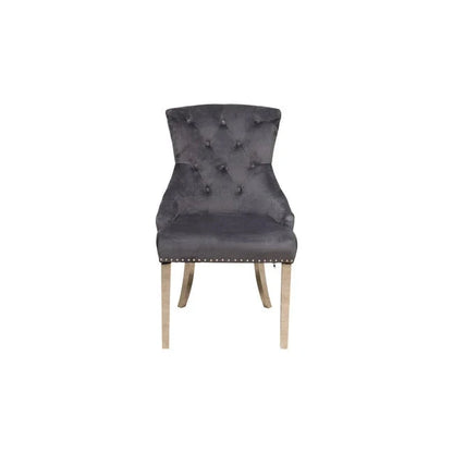 Megan spisestol fra A-Møbler, velour, mørk grå