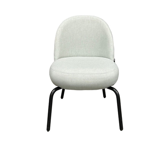 FRIEND lenestol, turkis stoff, svart stativ