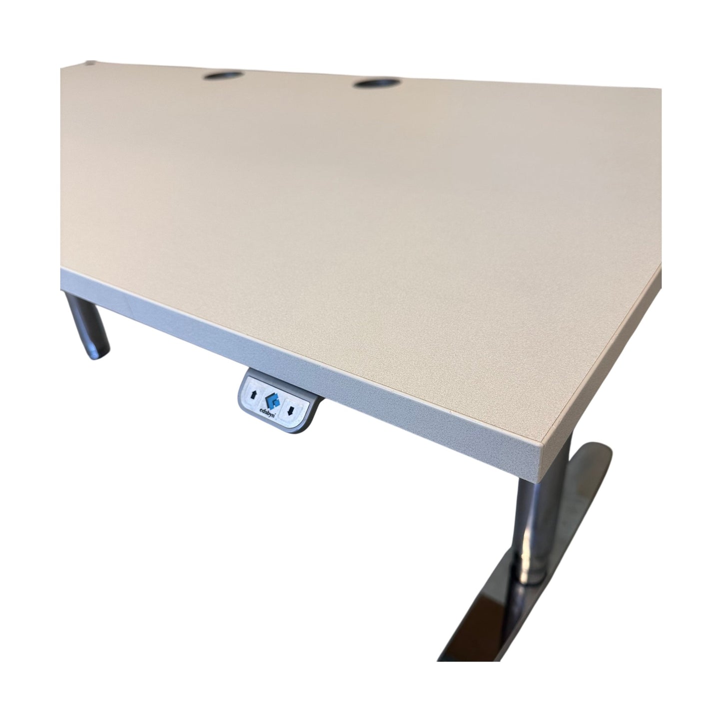 Elektrisk hev/senk skrivebord 160x80 cm, hvit, Martela