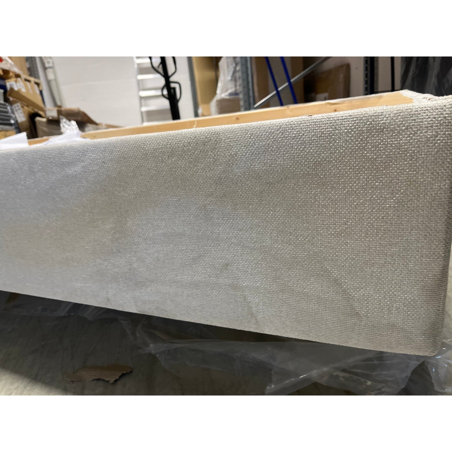 Odine seng med oppbevaring, beige, 120x200 cm