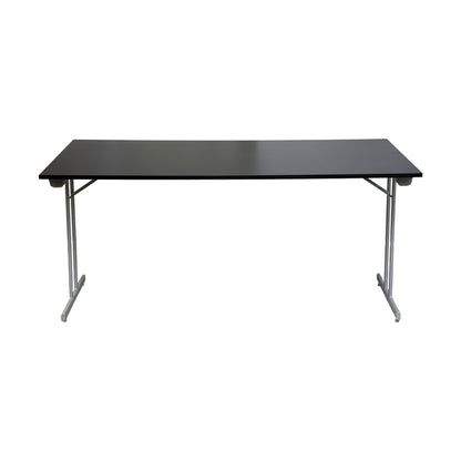 Klappbord ELJ møtebord, svart laminat, 160x80 cm