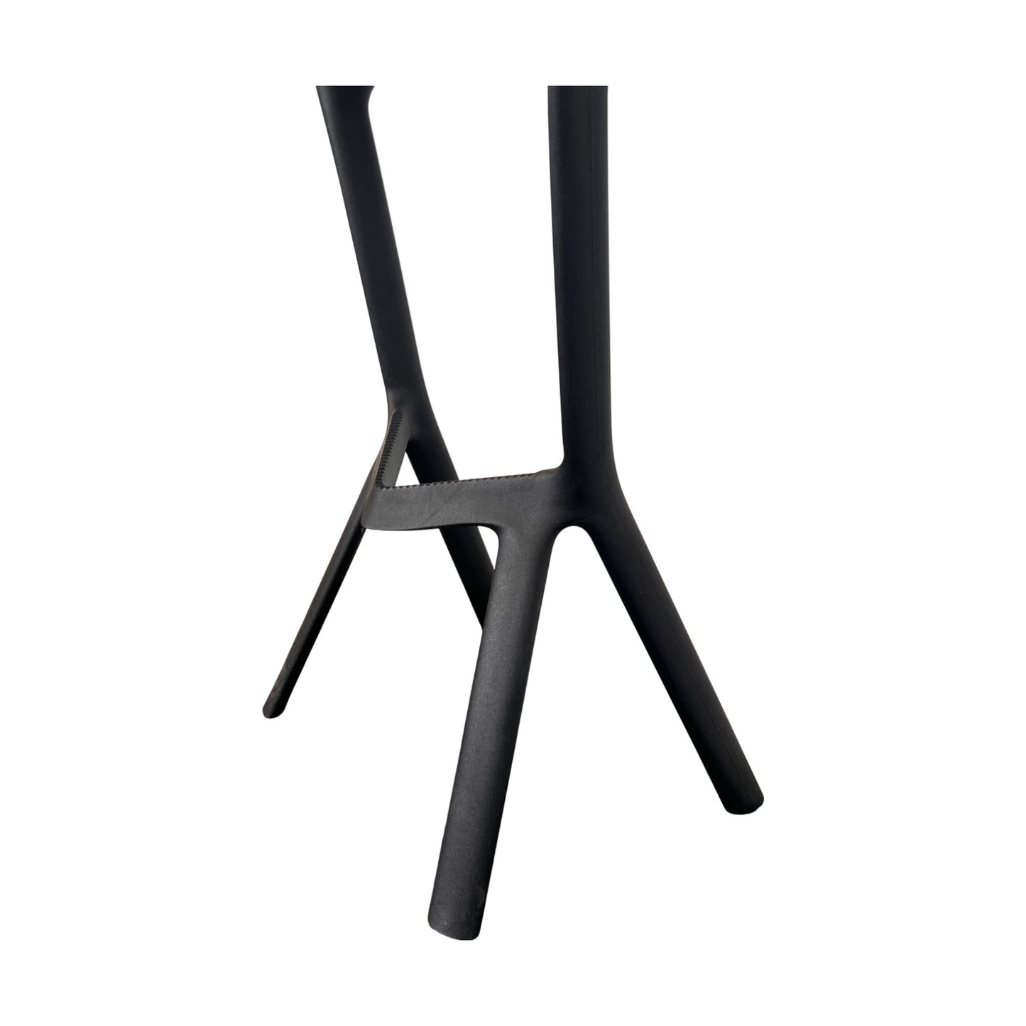 Barstol i sortlakkert stål, 80 cm