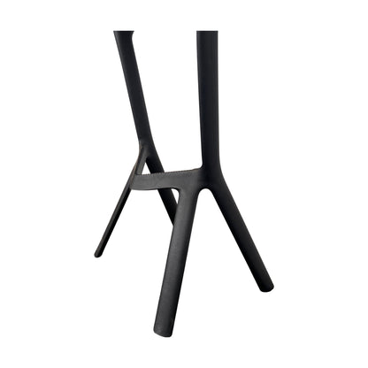 Barstol i sortlakkert stål, 80 cm