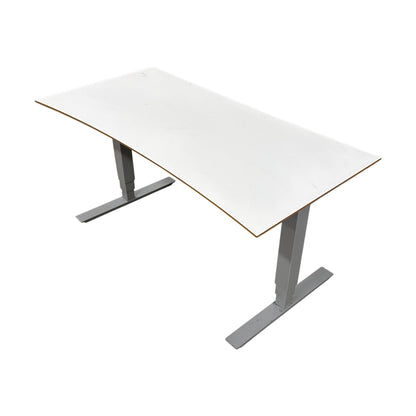 Elektrisk hev/senk skrivebord 160x80 cm, hvit