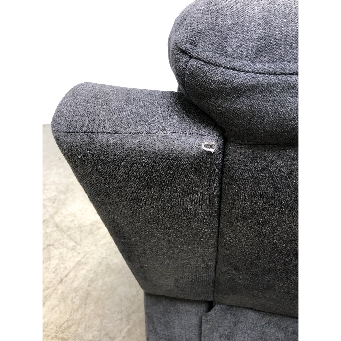 Mora lenestol i mørkegrått microfiber, recliner-funksjon