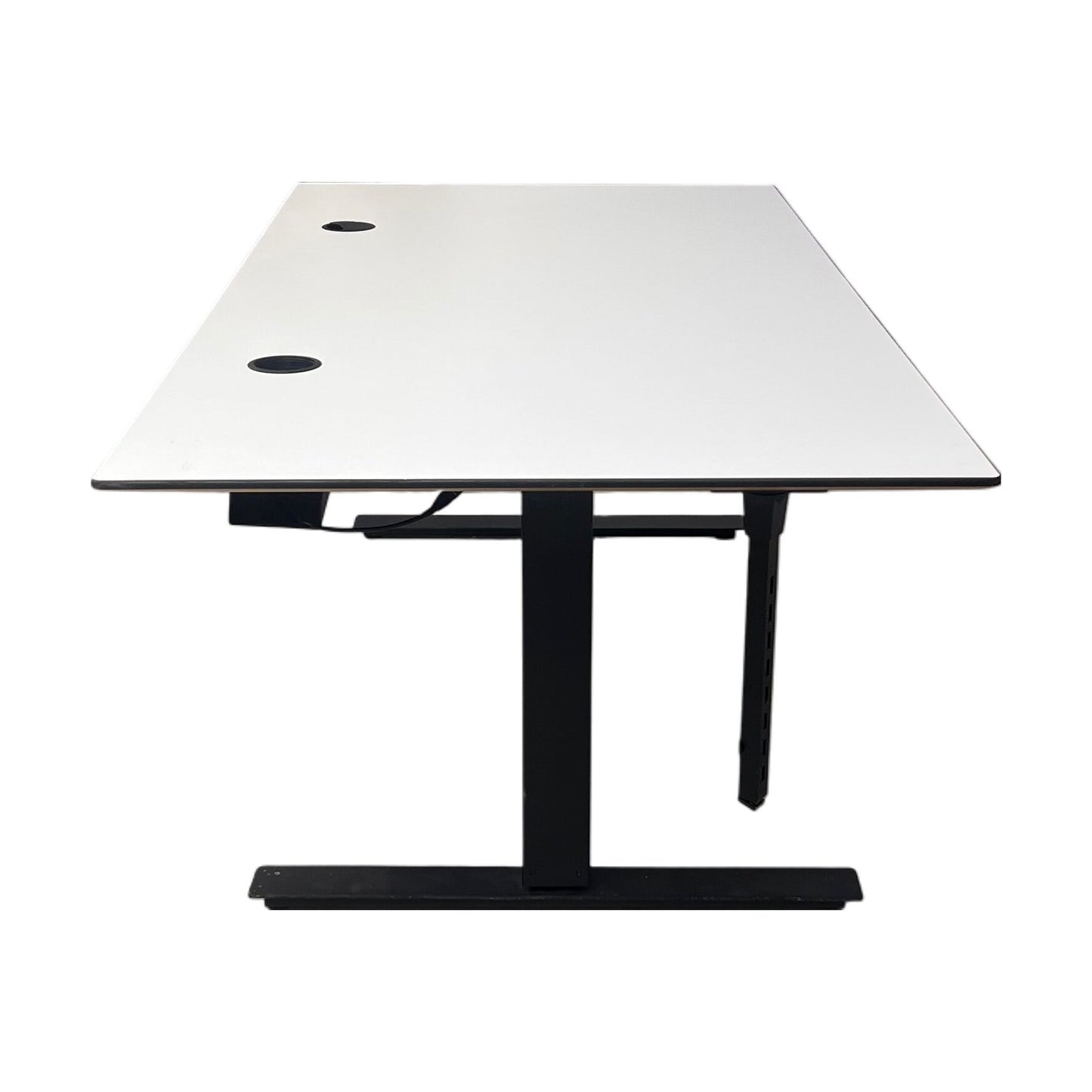 Elektrisk hev/senk skrivebord 180x90 cm, hvit laminat