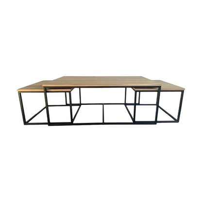 Casø sofabord fra A-Møbler, L130 cm, hvitoljet eik