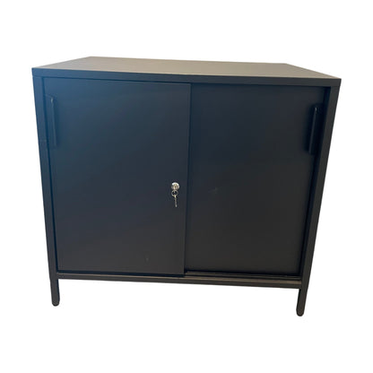 Skap med skyvedører fra IKEA, Trotten, antrasitt, 80x55x75 cm
