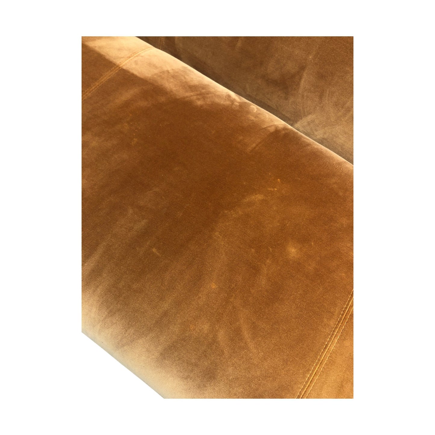 3-seter sofa fra SOFACOMPANY, oransje velour