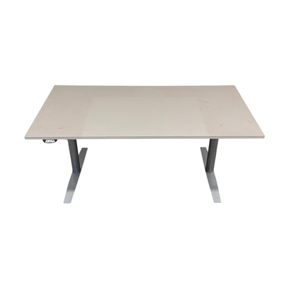 Elektrisk hev/senk skrivebord 160x80 cm, beige