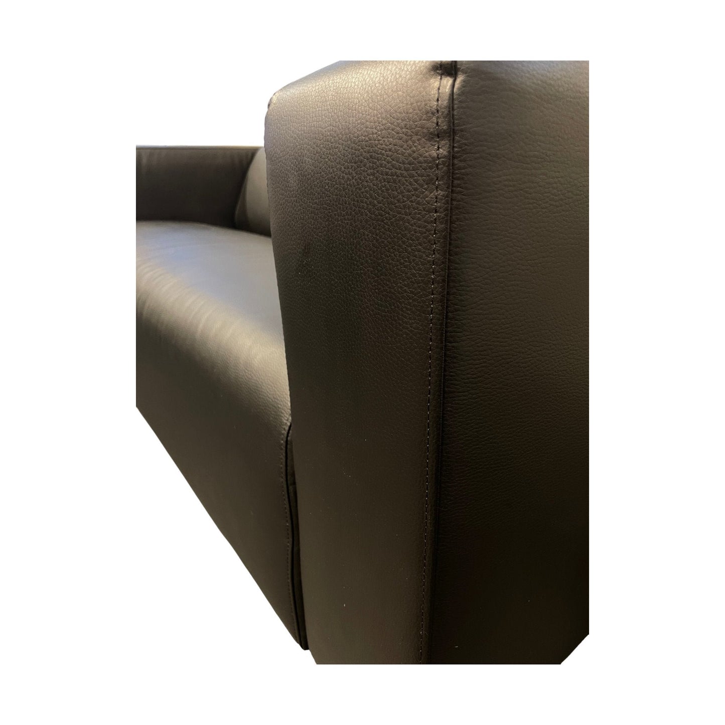 Klippan 2-seter sofa fra IKEA, svart skinn