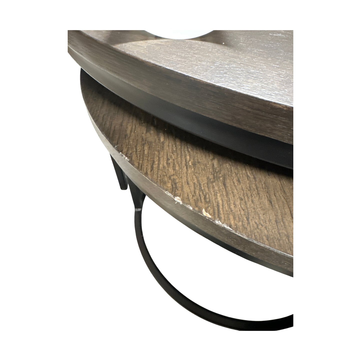 Metro sofabord fra A-Møbler, runde elementer