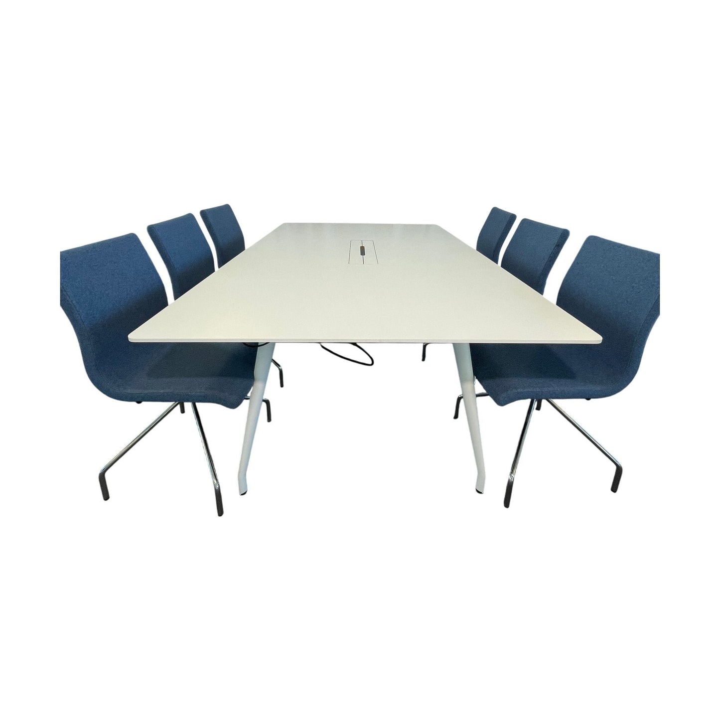 Skandiform Colt møtebord, hvit laminat, 180x120 cm