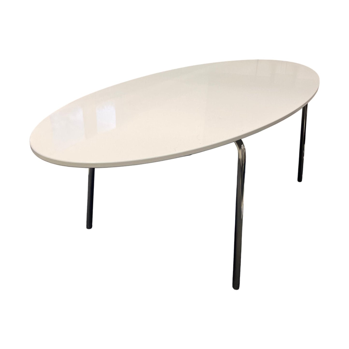 Møtebord fra IKEA, hvit laminat, 236x102 cm