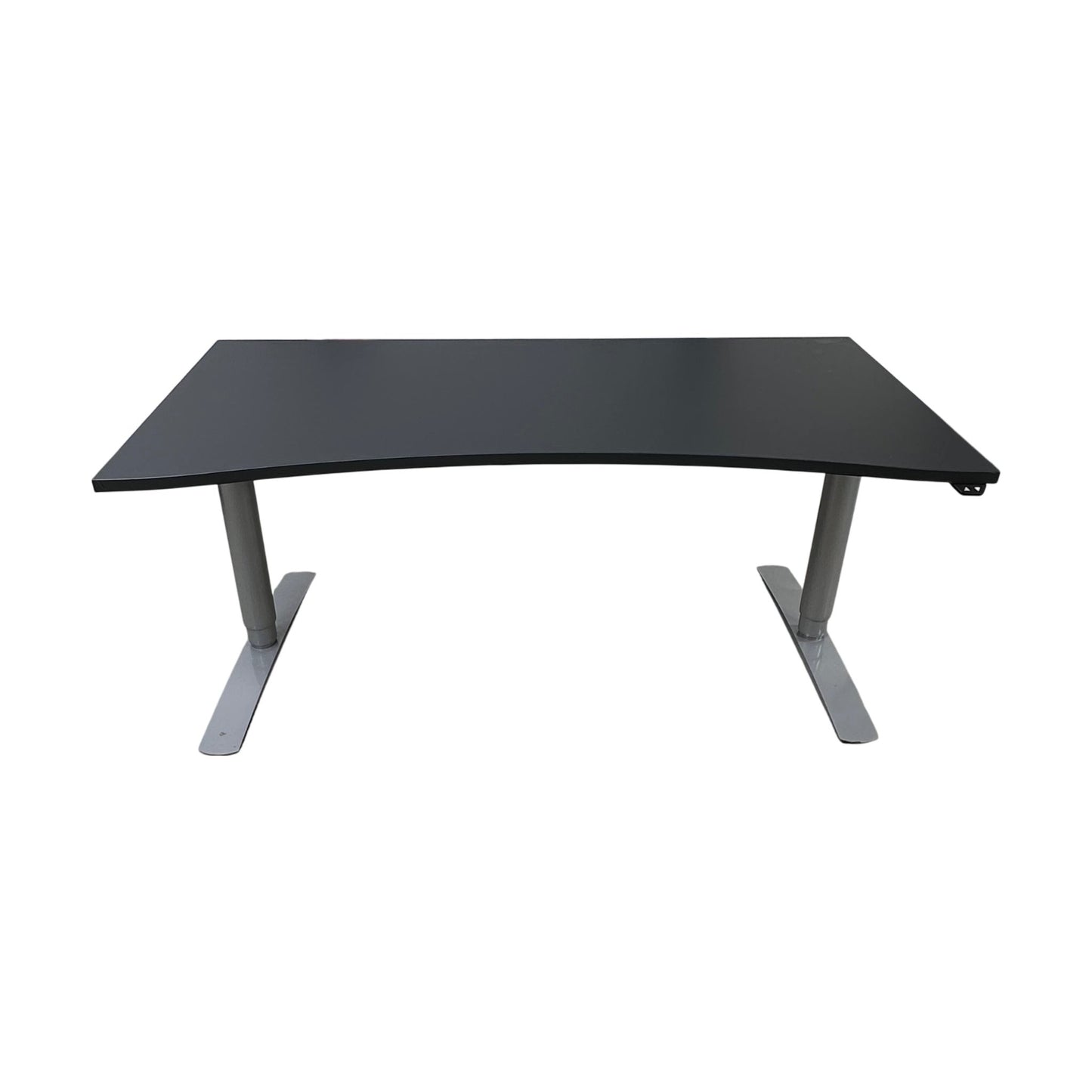 Elektrisk hev/senk skrivebord, sort plate, 160x80 cm