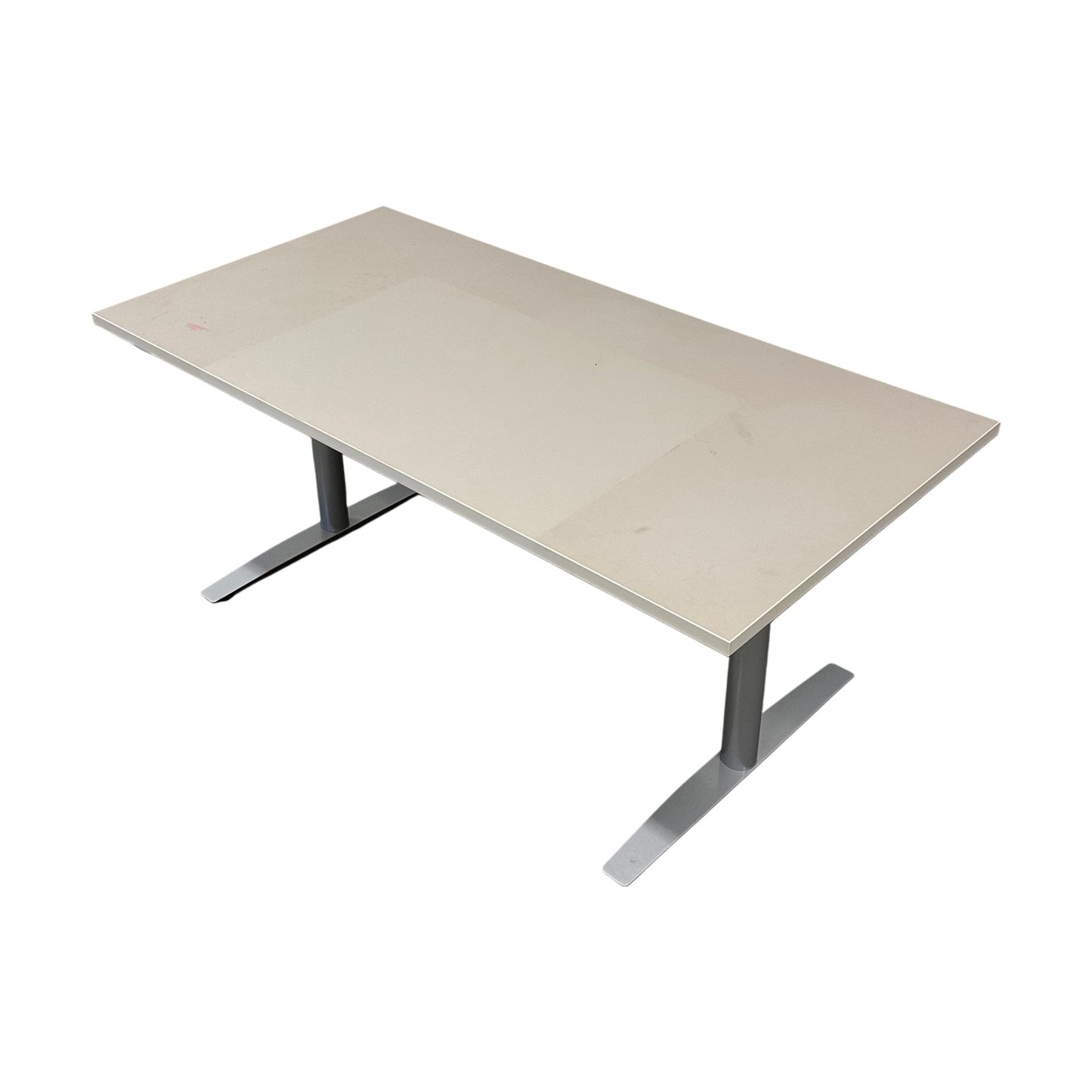 Elektrisk hev/senk skrivebord 160x80 cm, beige