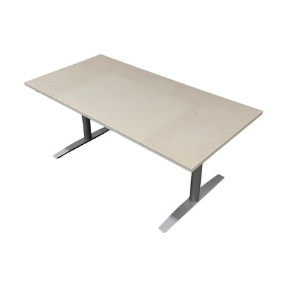Elektrisk hev/senk skrivebord 160x80 cm, beige