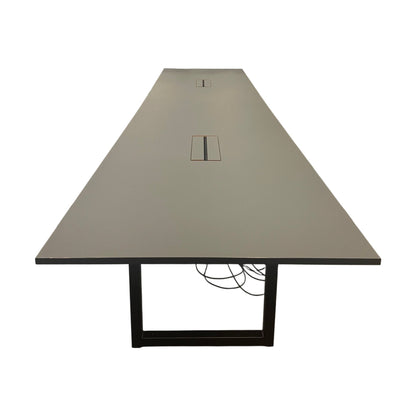 Møtebord fra Kinnarps, mørk grå, 480x120 cm