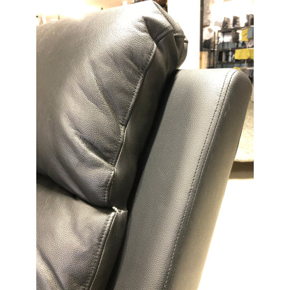 Mora 3-seter sofa fra A-Møbler, hud/PVC. Manuell recliner