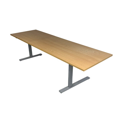 Ekstra bredt elektrisk hev/senk skrivebord fra Linak, 250x80cm