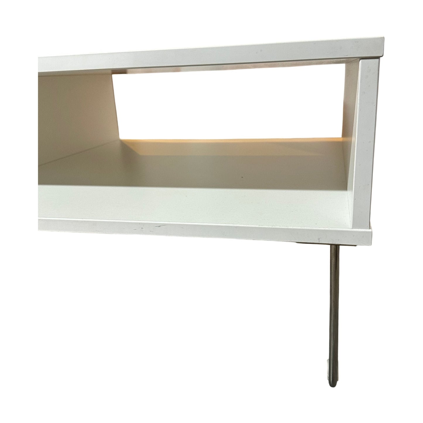 VAD Pivot Kube bord, hvit, 64x64 cm, 43 cm høy