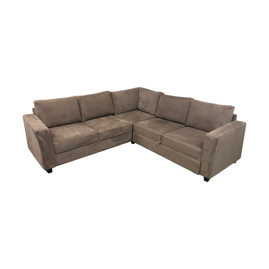 Fakta Sovesofa, polyester, brun, hjørne