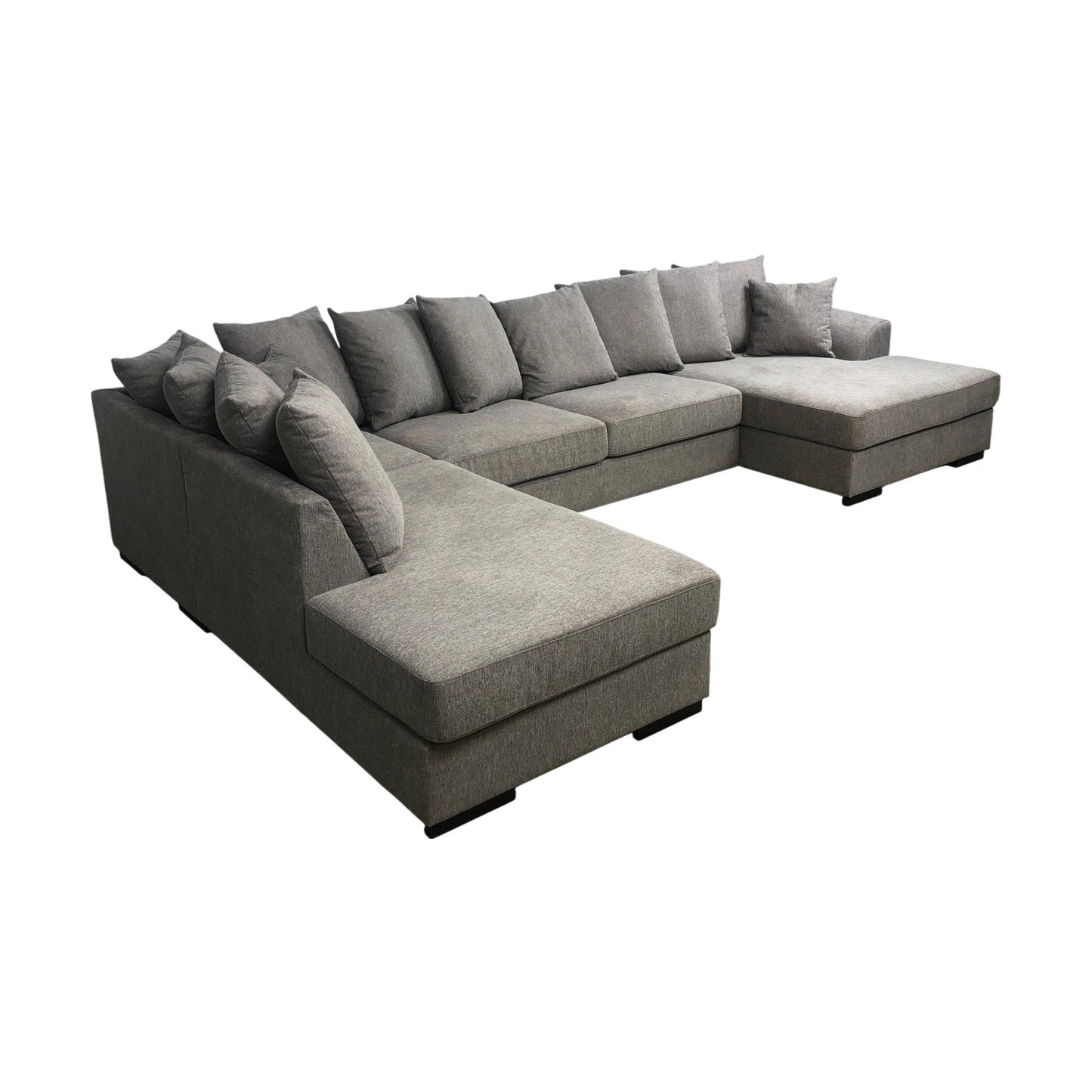 Mega sofa med sjeselong fra A-Møbler, grå