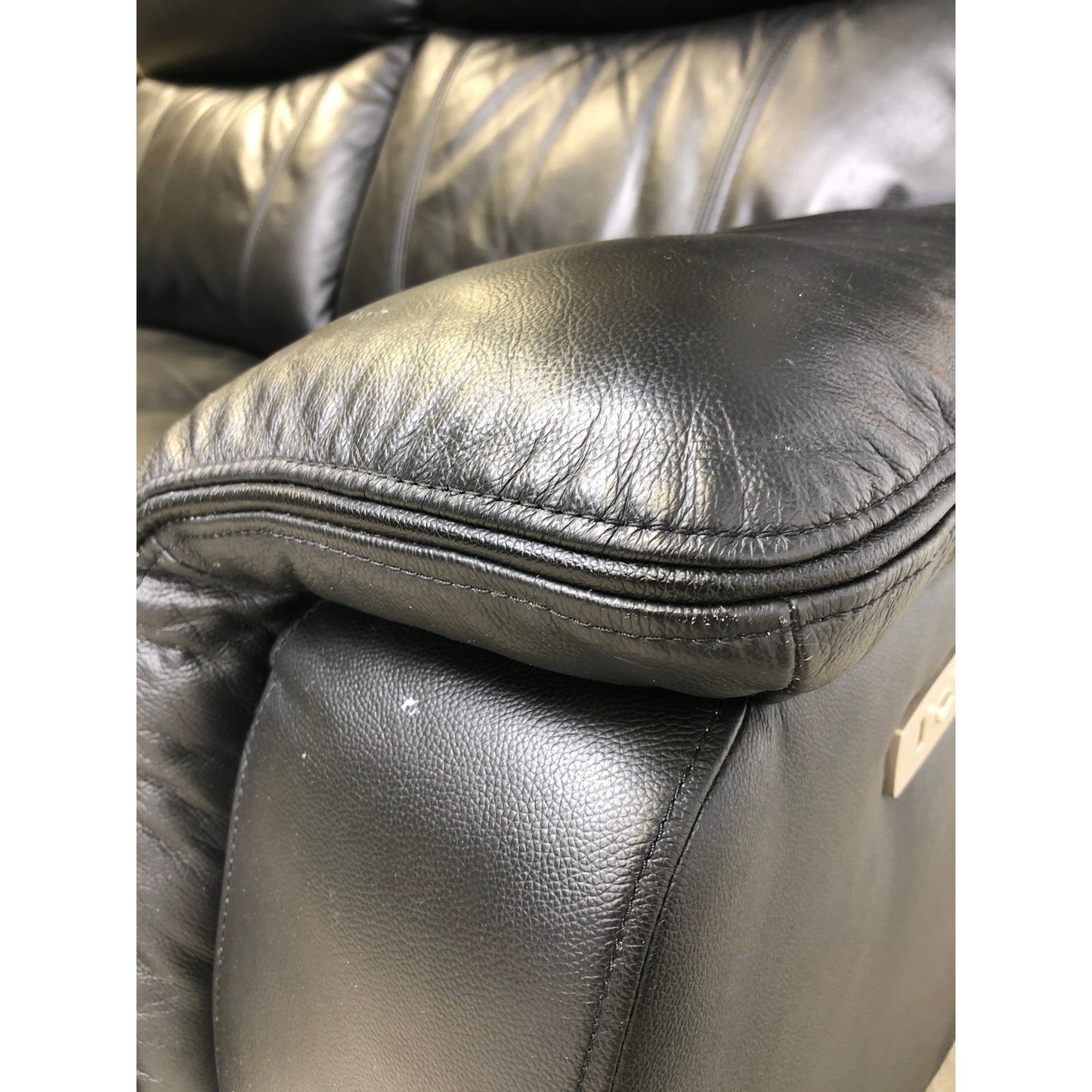 Mayfield 2-seter sofa, hud/PVC, med recliner-funksjon