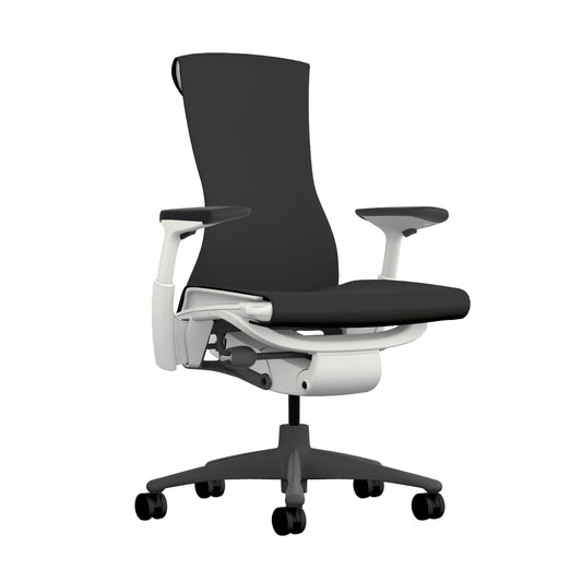 Embody kontorstol fra Herman Miller, Rhythm Black – Studio White ramme