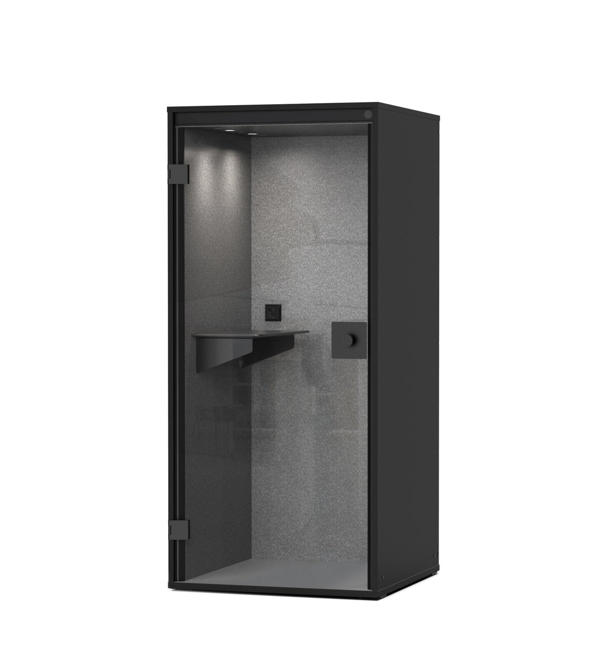 Focus pod telefonboks fra Berlin Acoustics, sort
