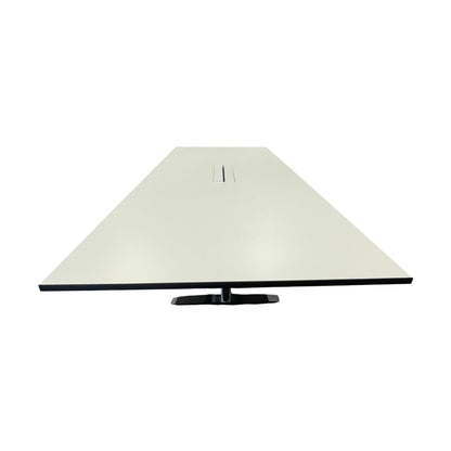 Møtebord, hvit laminat, 220x120 cm