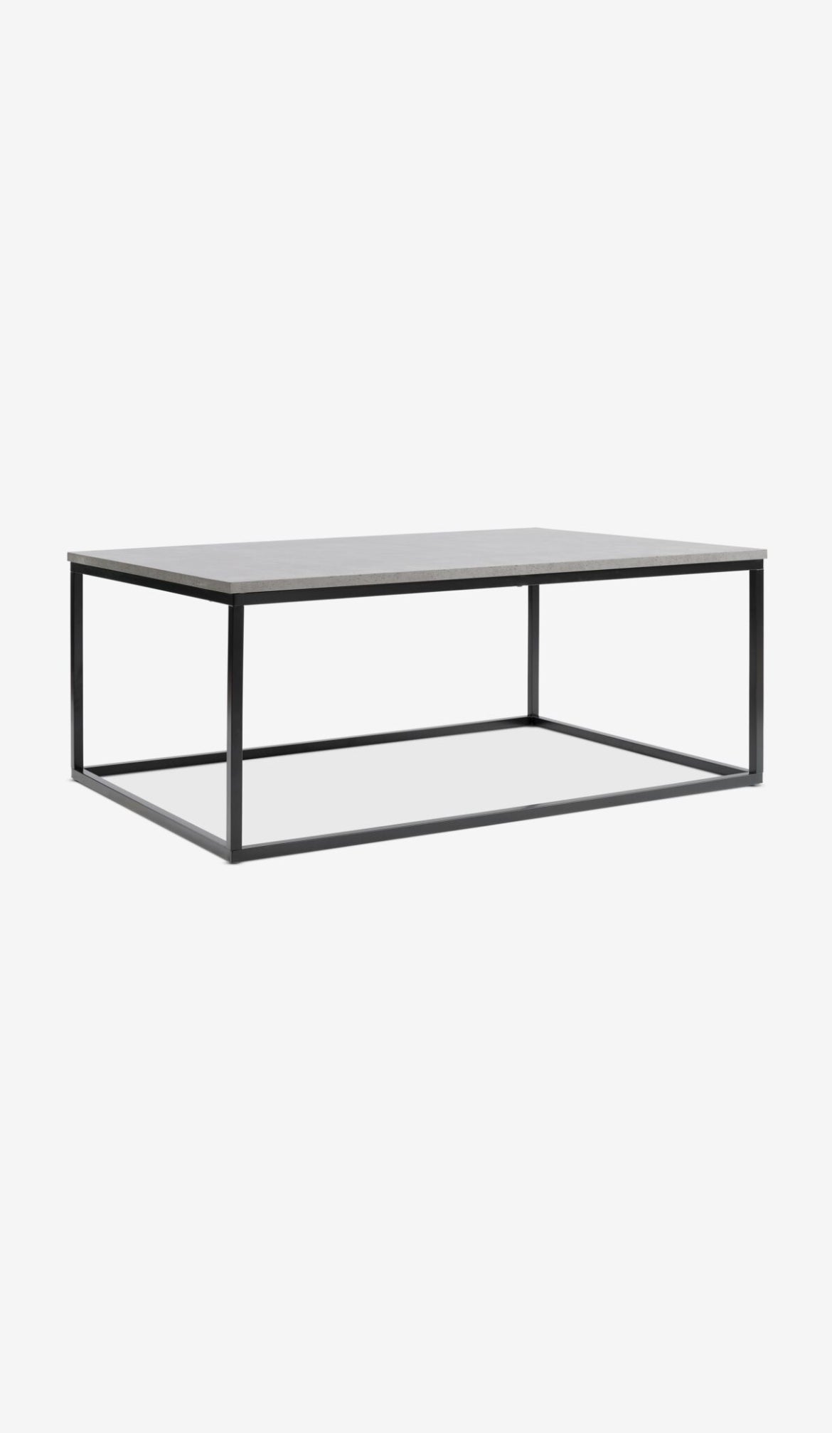 Dokkedal sofabord fra Jysk, svart, 75x115 cm