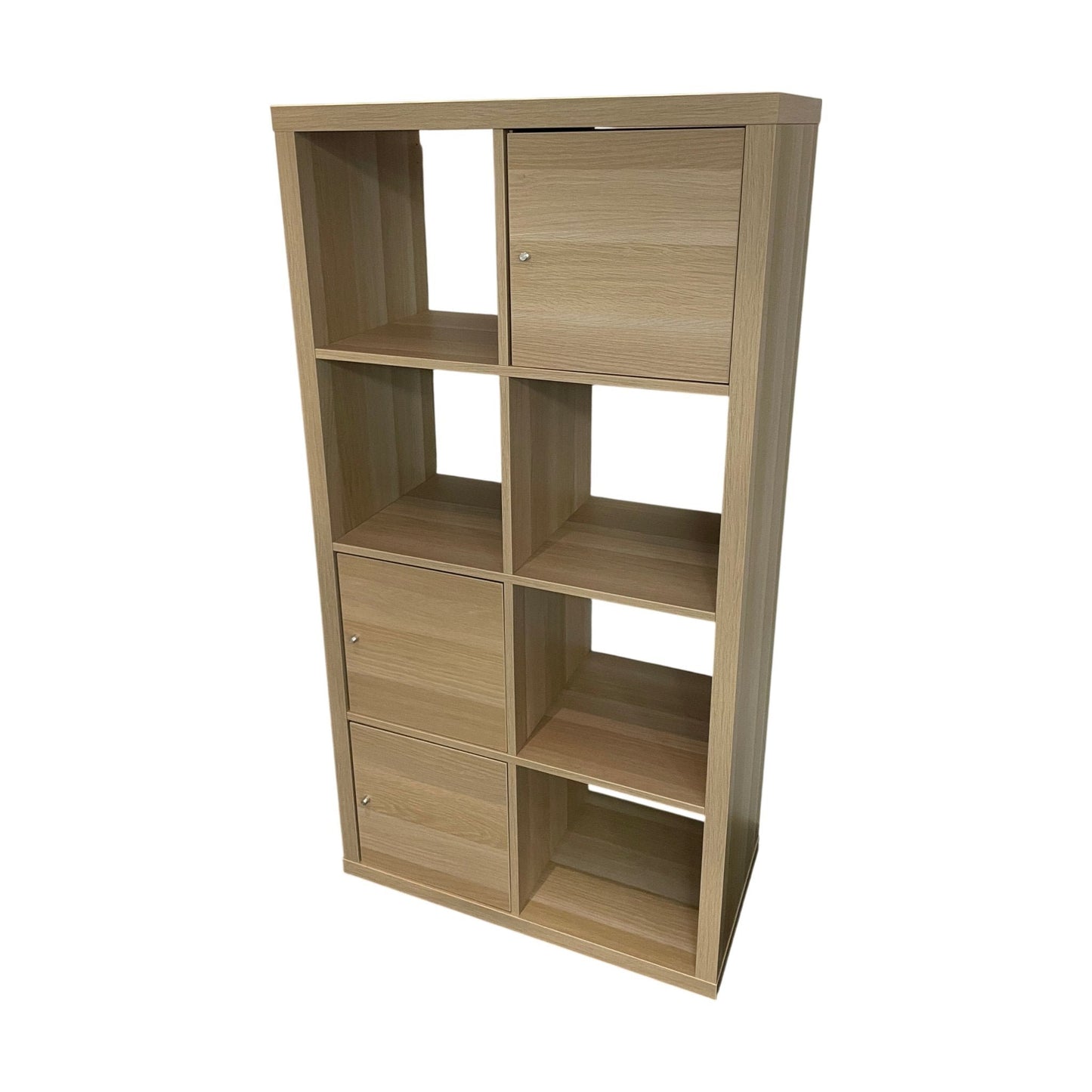 Kallax stående hyllesystem fra IKEA, hvit eik
