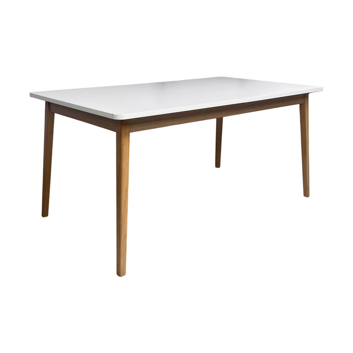 Justerbart spisebord, 160-200 cm, laminat og eik