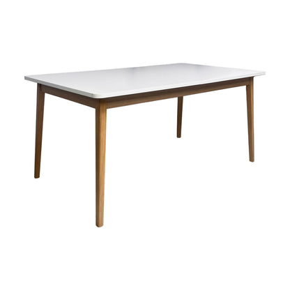 Justerbart spisebord, 160-200 cm, laminat og eik