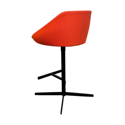 Ezy barstol fra Offecct, rød, 85 cm høy